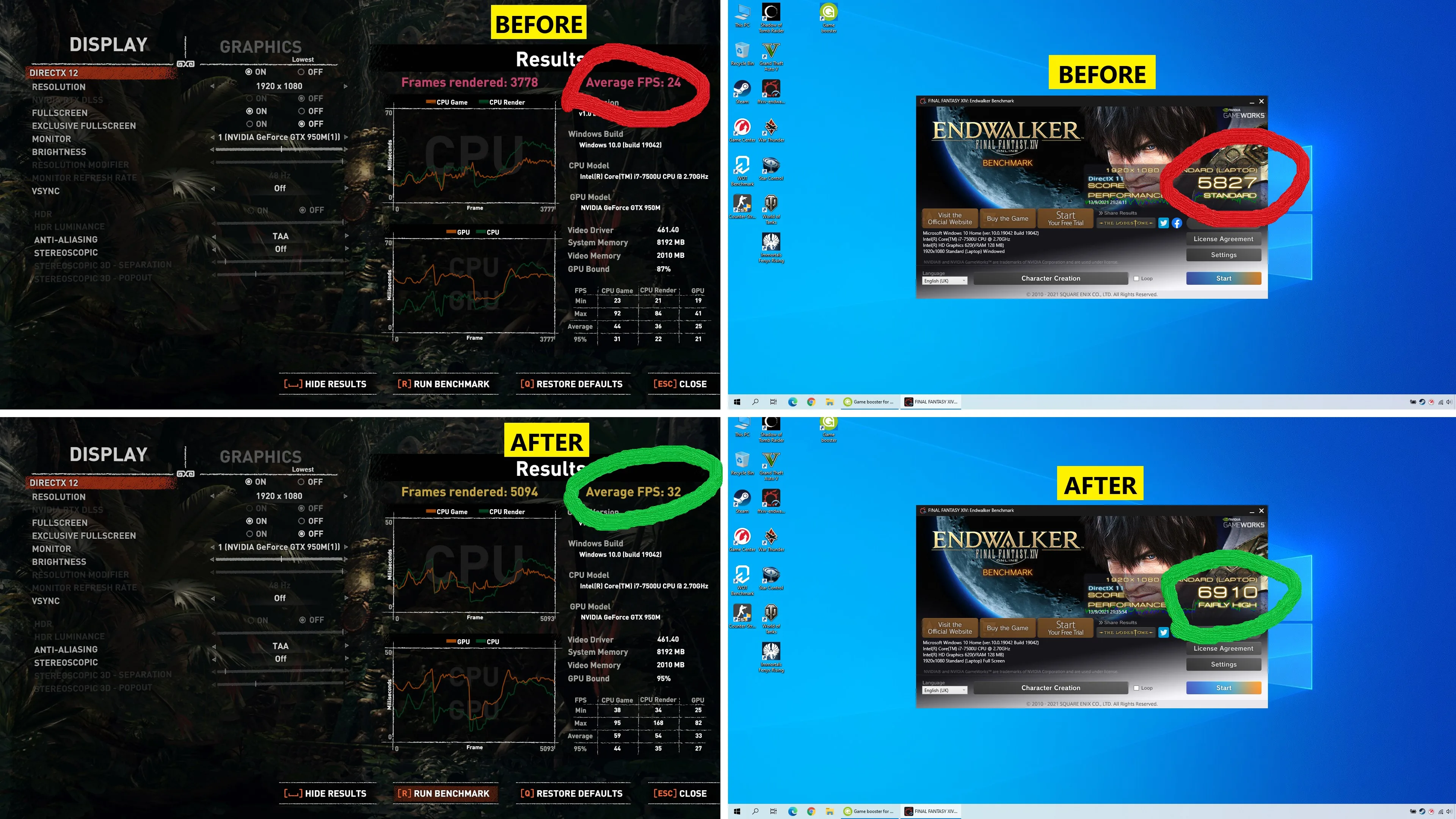 Game booster for Windows screenshot 2
