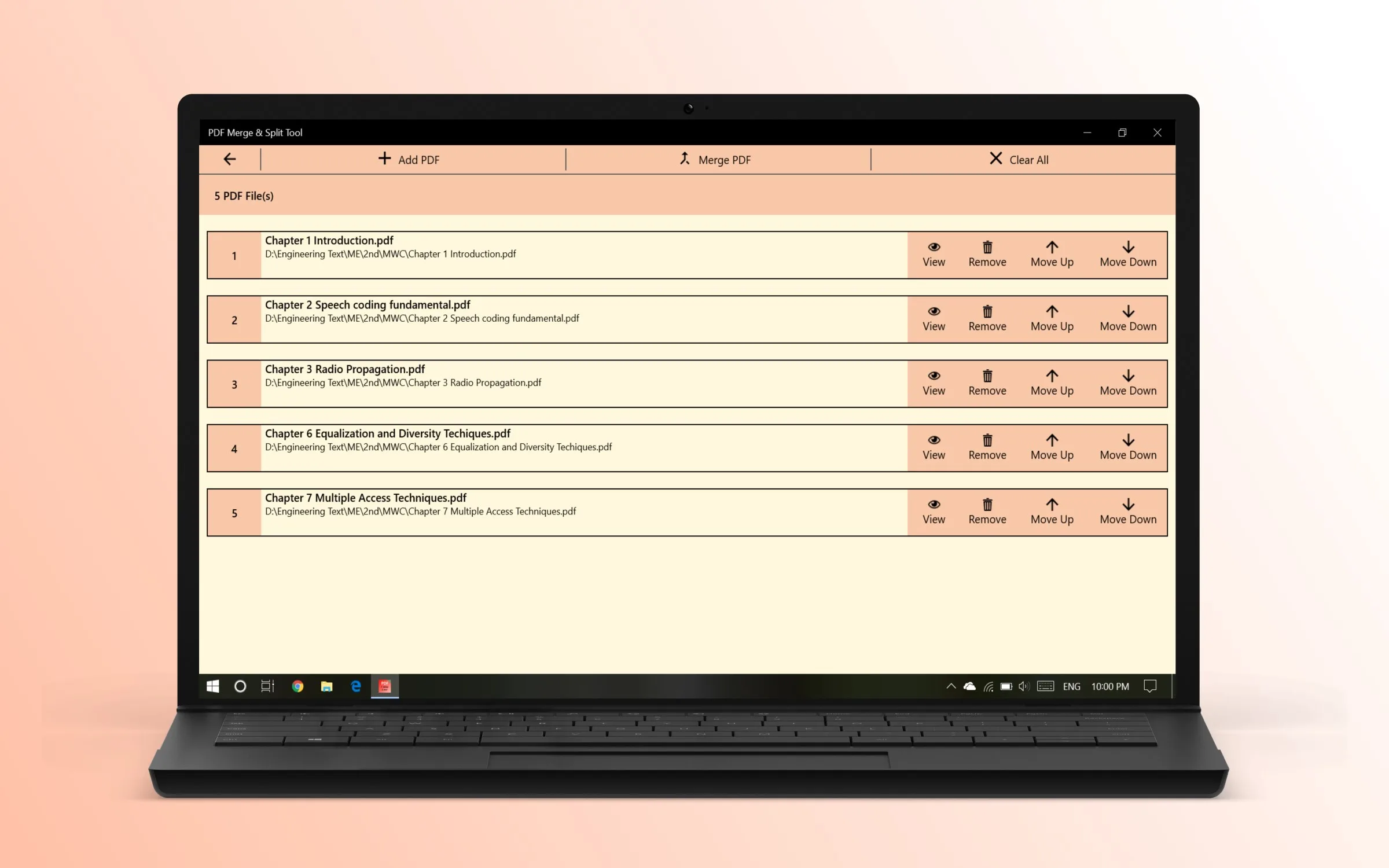 PDF Merge & Split Tool screenshot 1