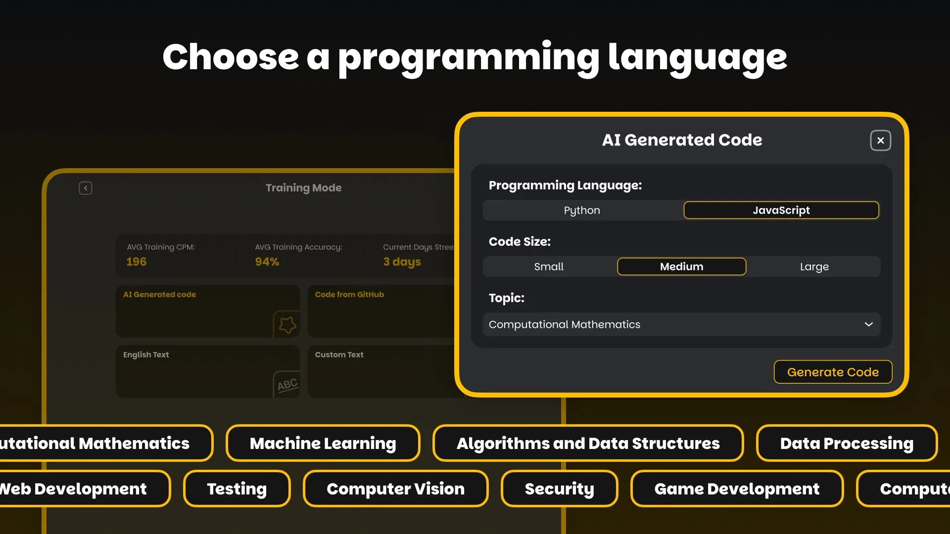 Typing for Programmers - Learn Python & Javascript screenshot 4