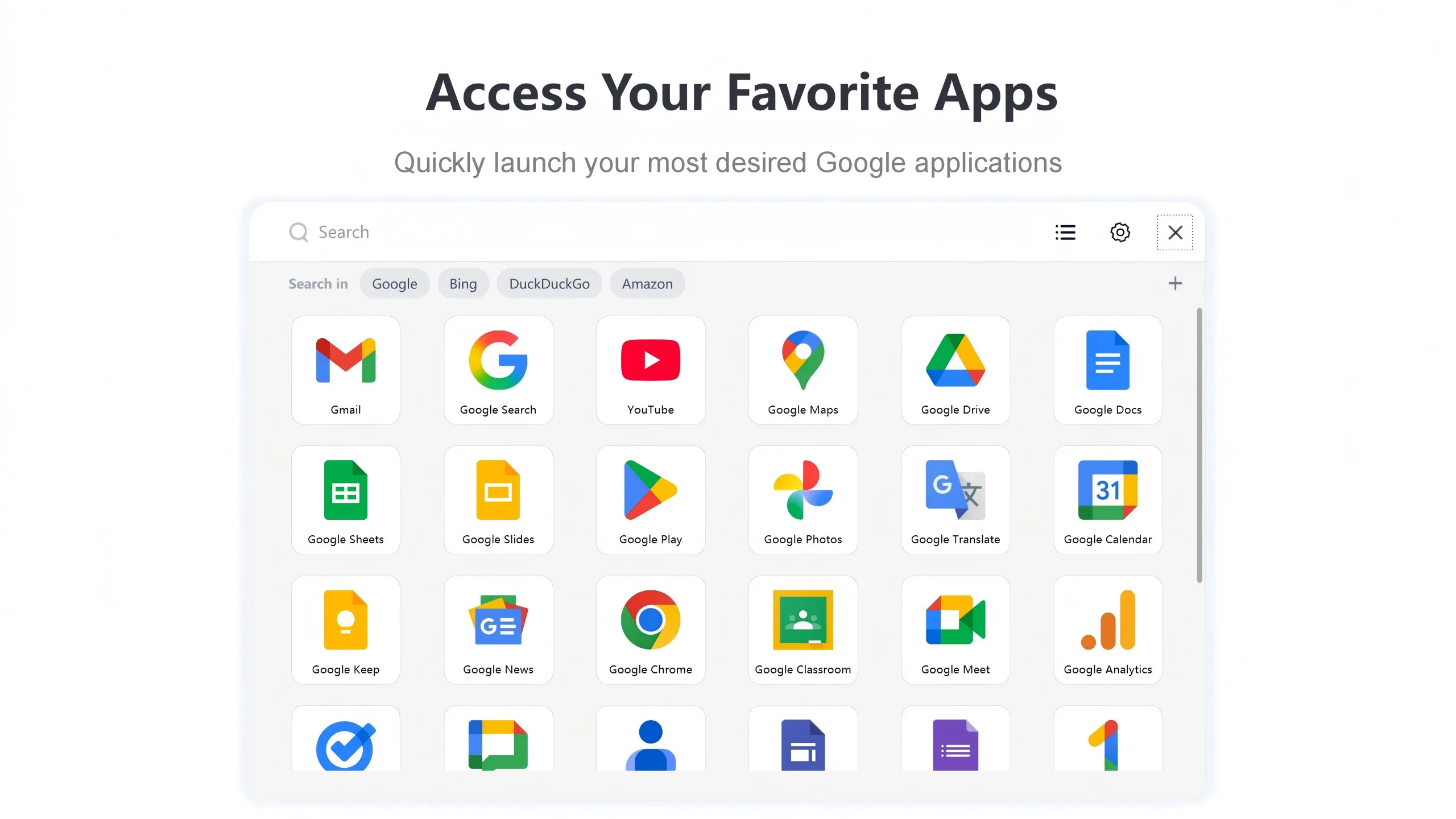 G App Launcher screenshot 1