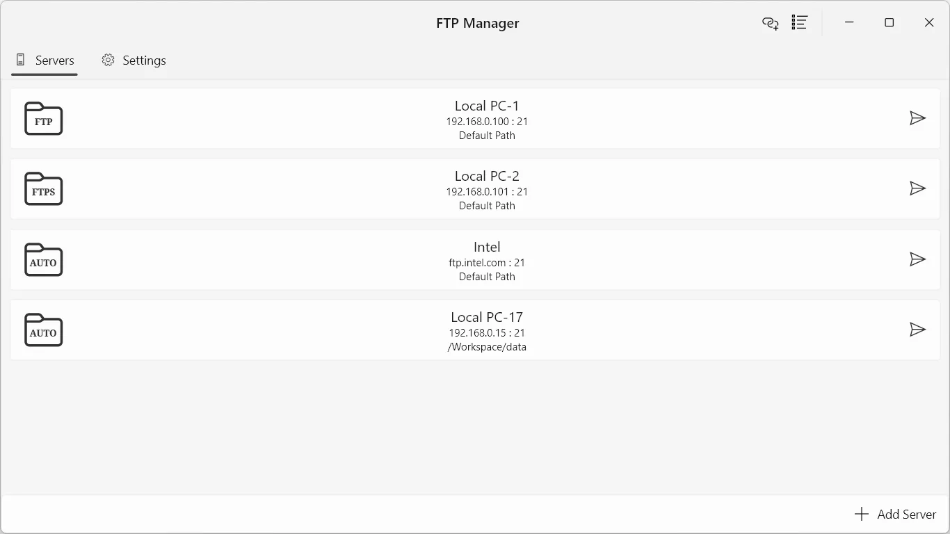FTP Manager screenshot 1
