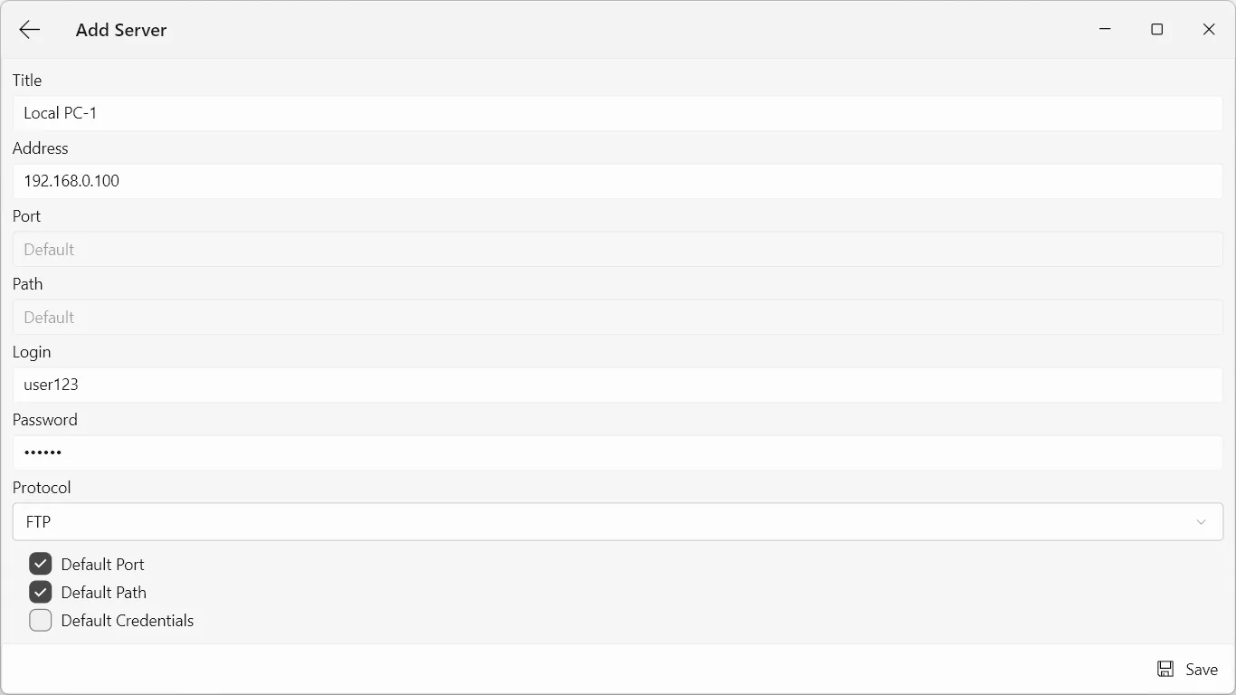 FTP Manager screenshot 2