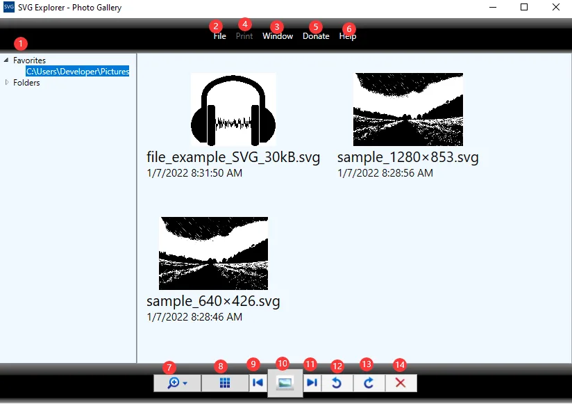 SVG Explorer screenshot 1