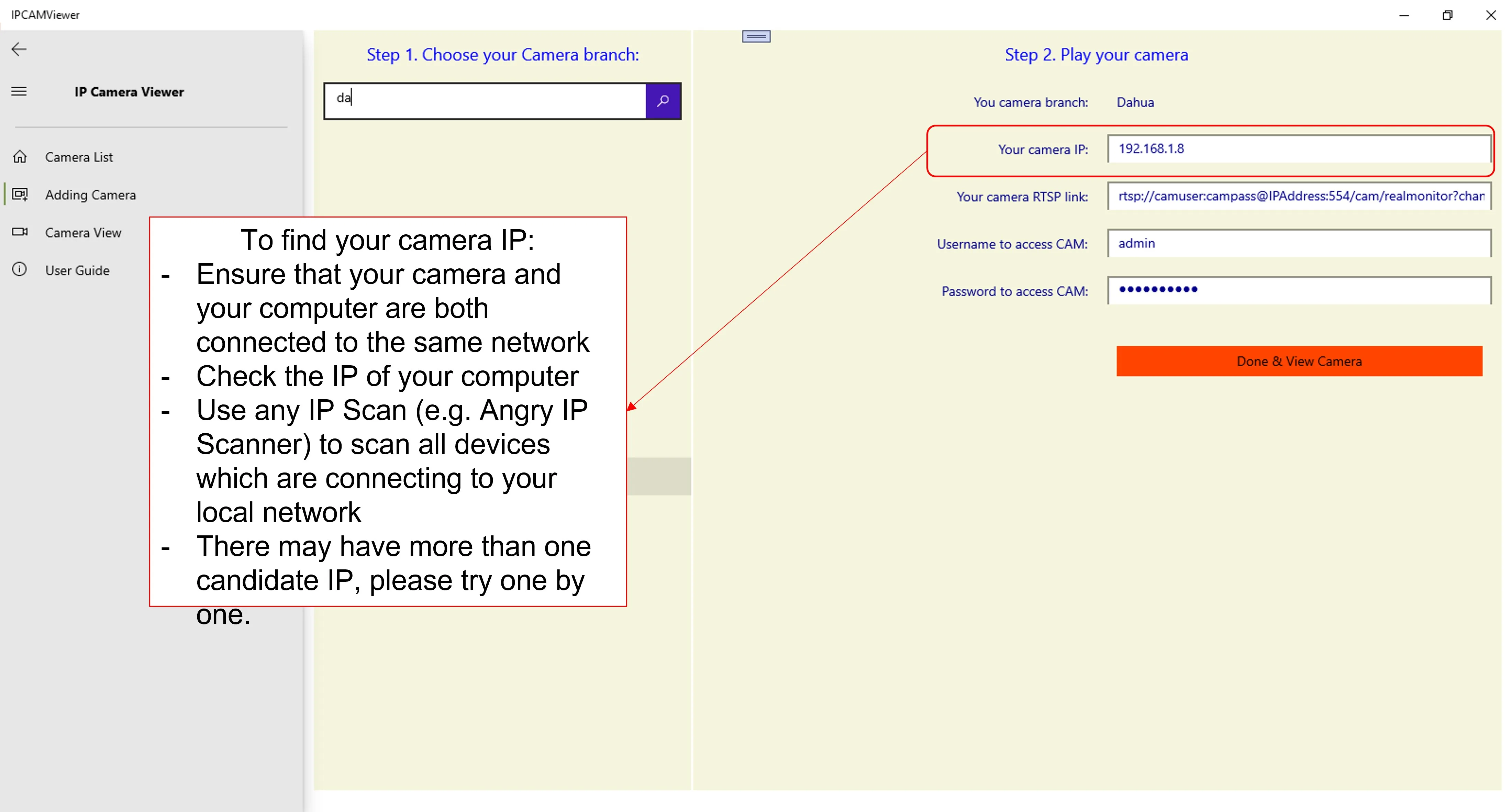 Stream IPCAM to PC screenshot 3