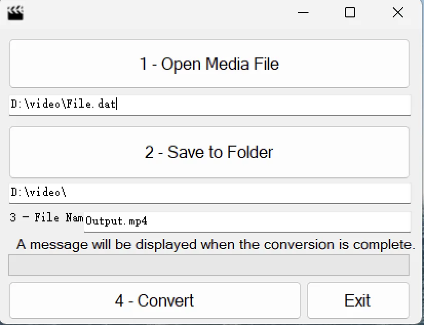 DAT Media Conversion Tool : DAT to MP4 screenshot 2