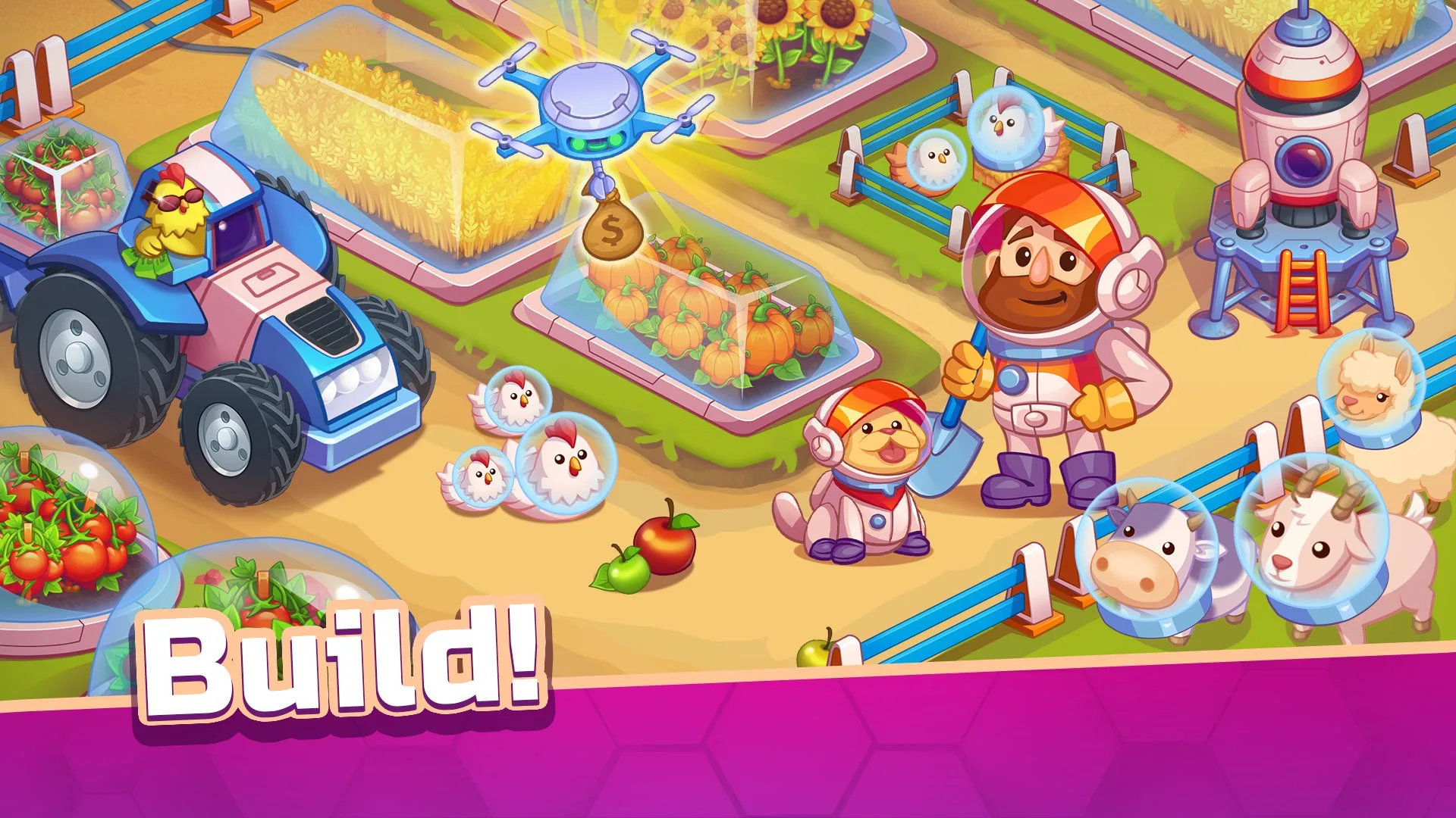 Idle Mars Colony: Farm Tycoon screenshot 1