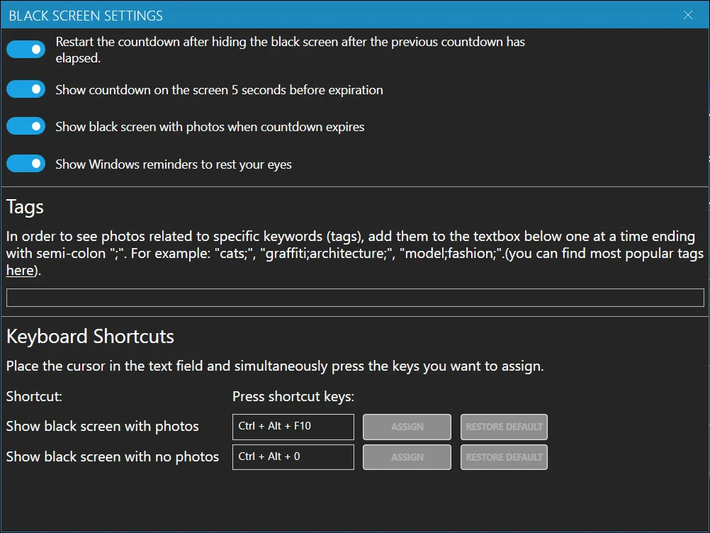 Black Screen for Windows screenshot 2