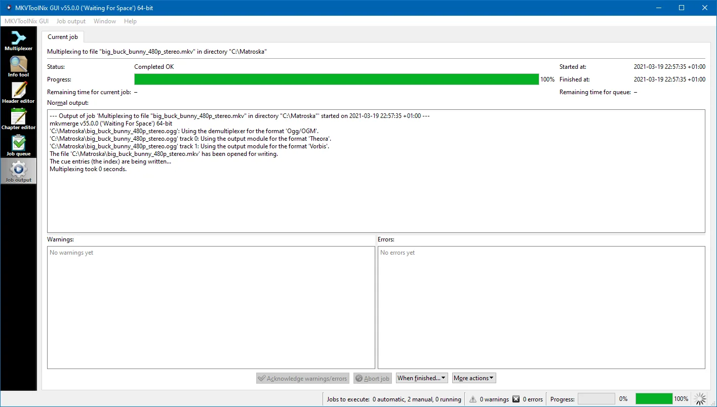 MKVToolNix screenshot 5