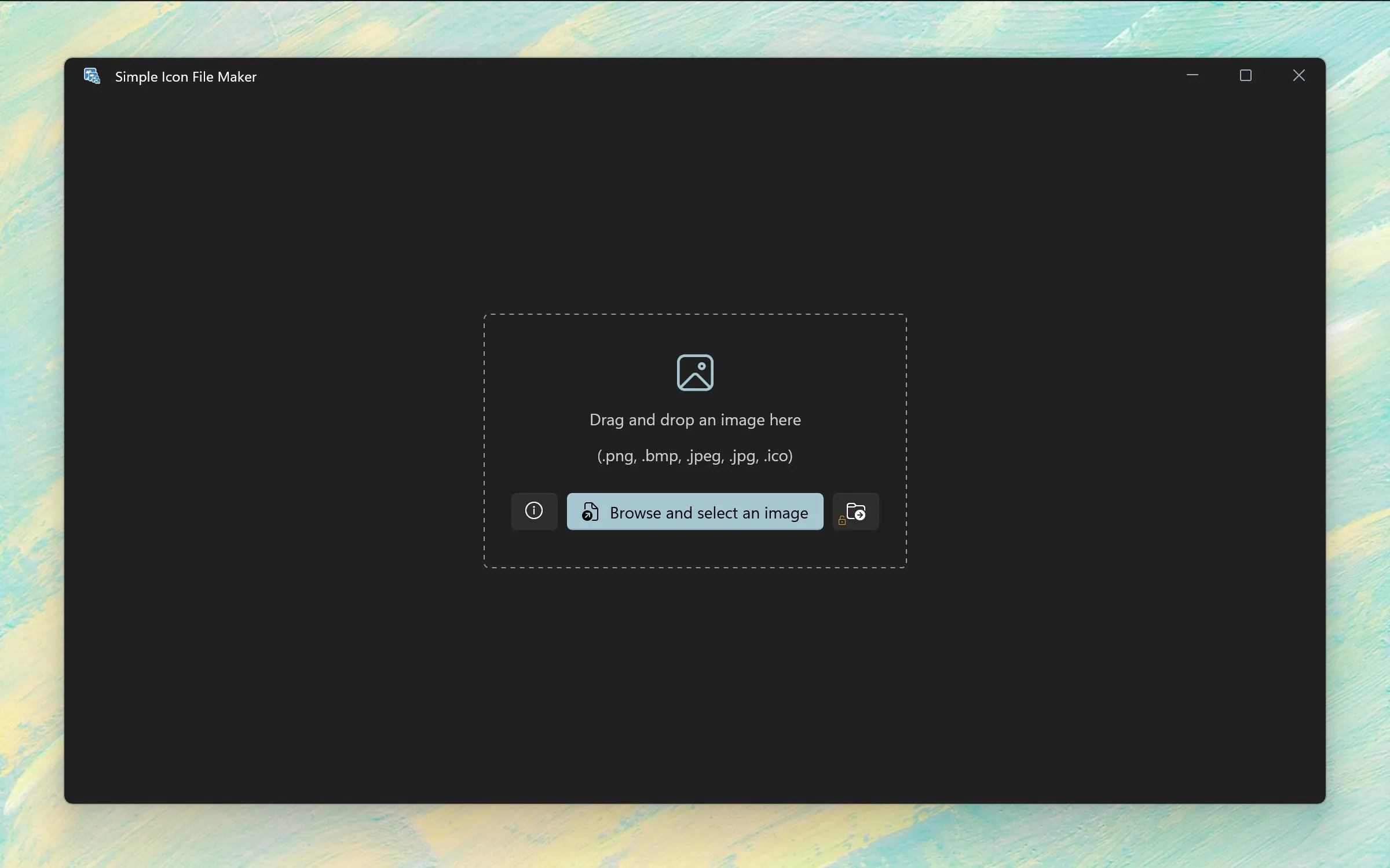 Simple Icon File Maker screenshot 1