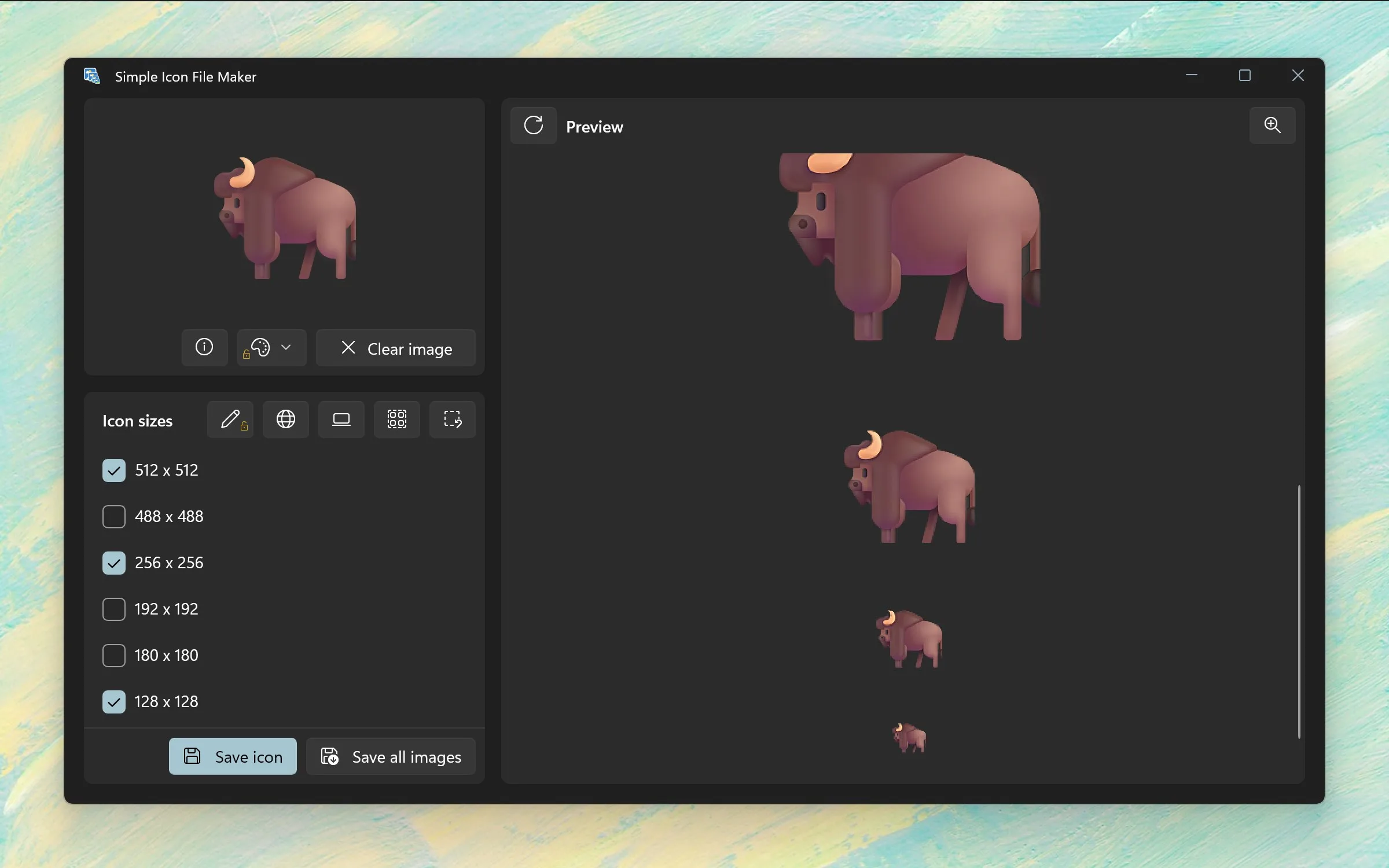 Simple Icon File Maker screenshot 2
