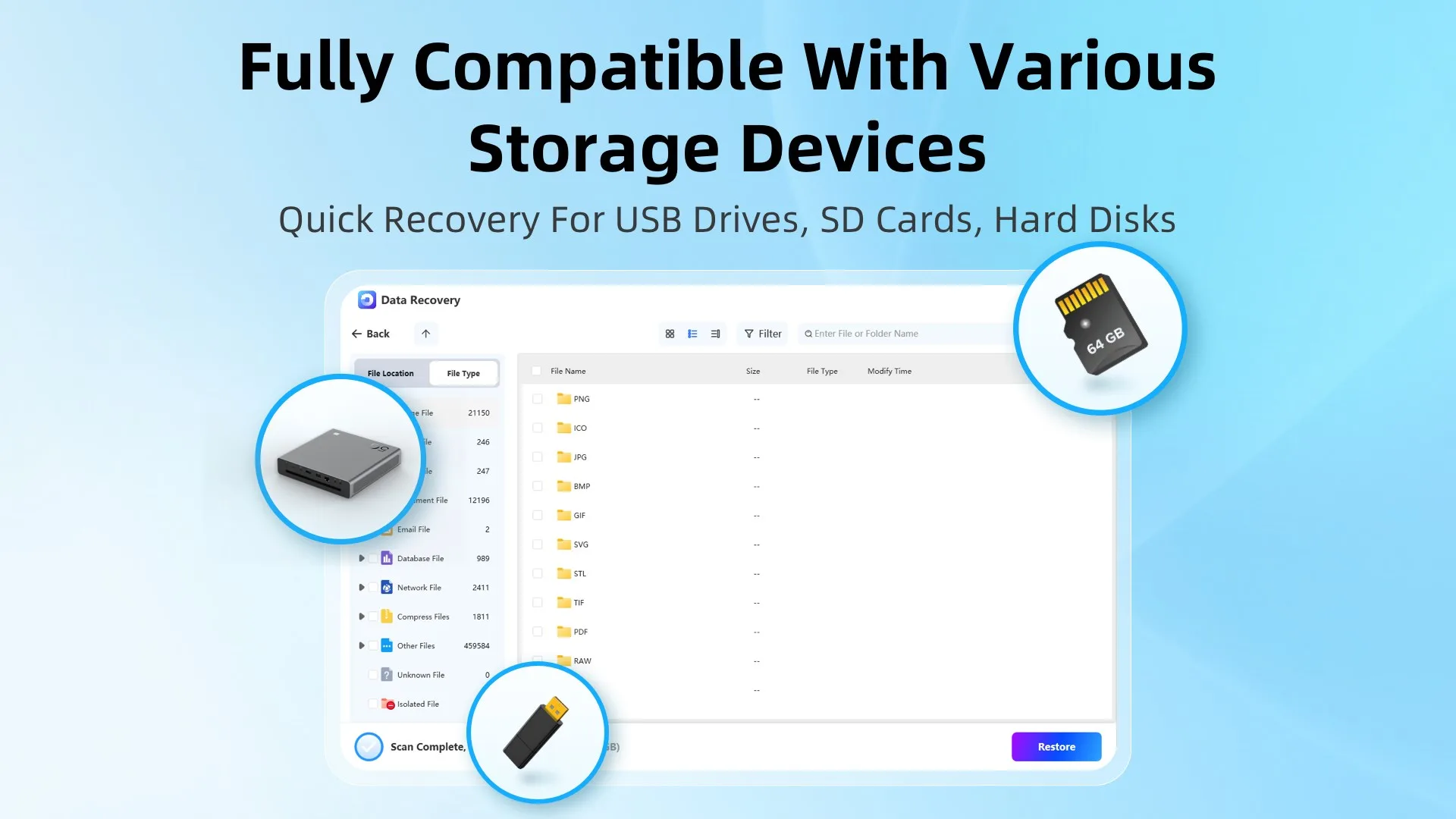 Data Recovery - Hard Drive & USB File Recovery screenshot 2