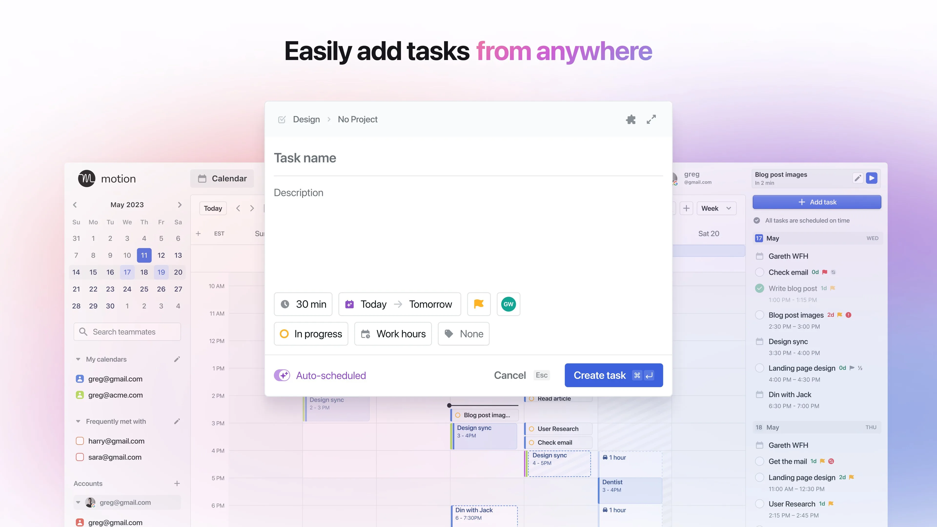 Motion - Projects, Tasks, and Calendar screenshot 2