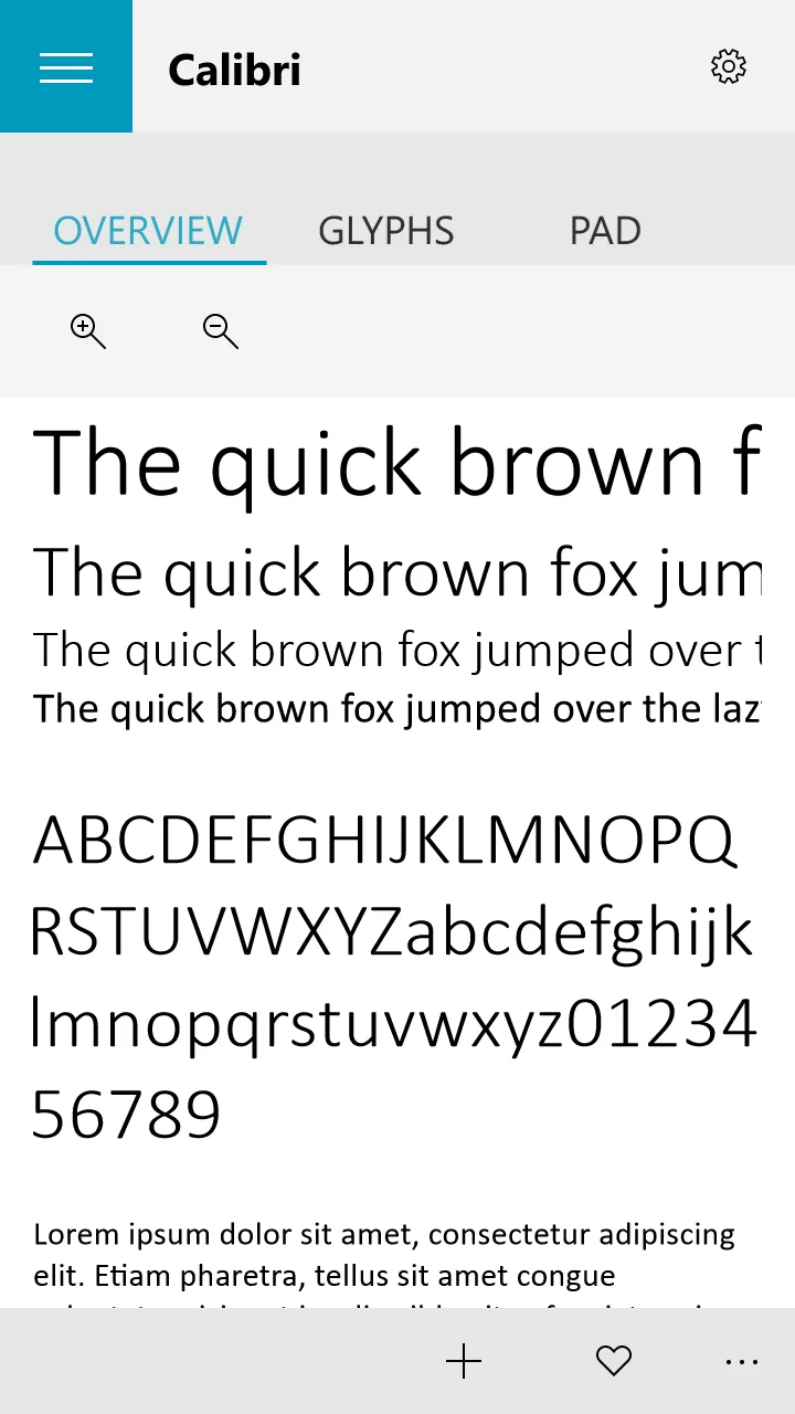 Font Catalog screenshot 1