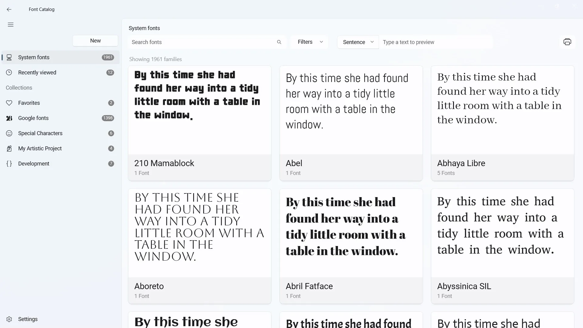 Font Catalog screenshot 3