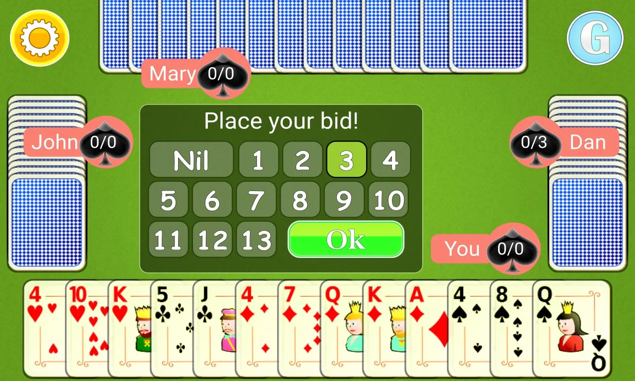 Spades Mobile screenshot 2
