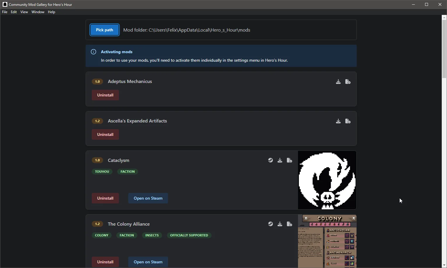ModGallery screenshot 1