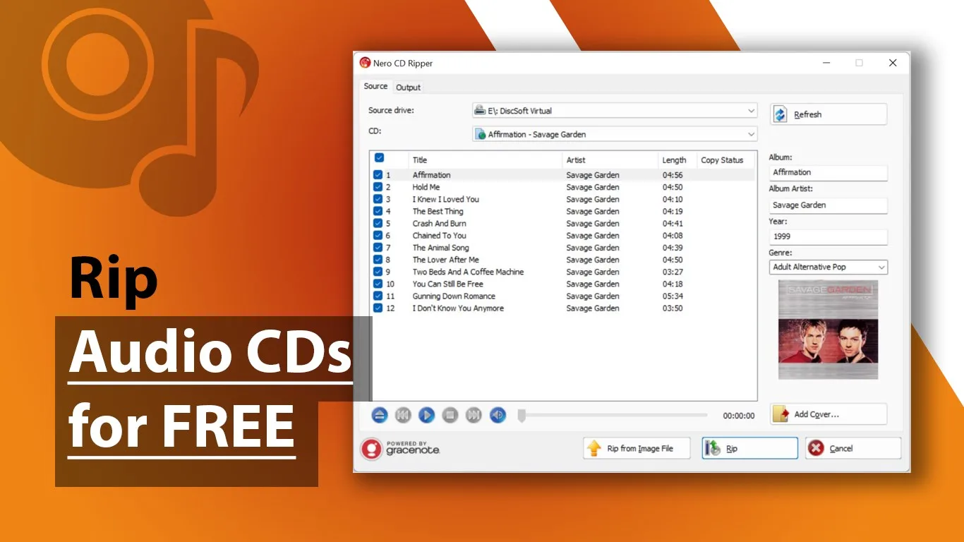 CD Ripper by Nero screenshot 2