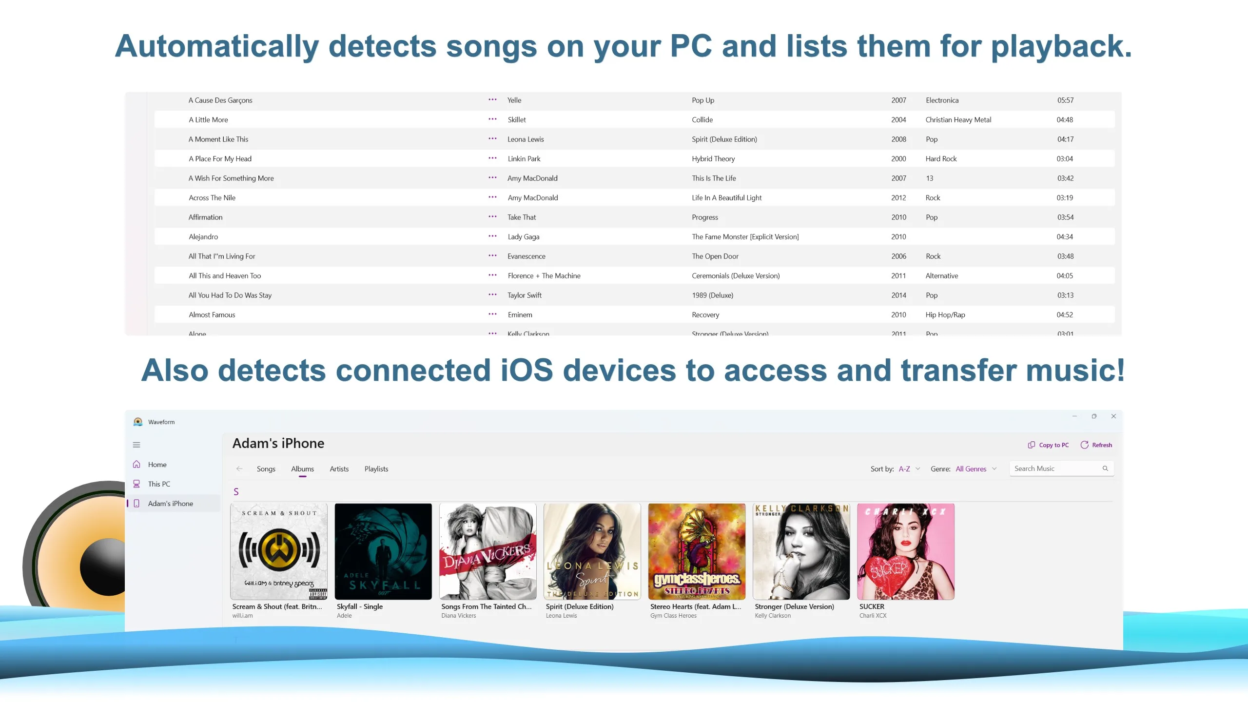 Waveform Music Player screenshot 2