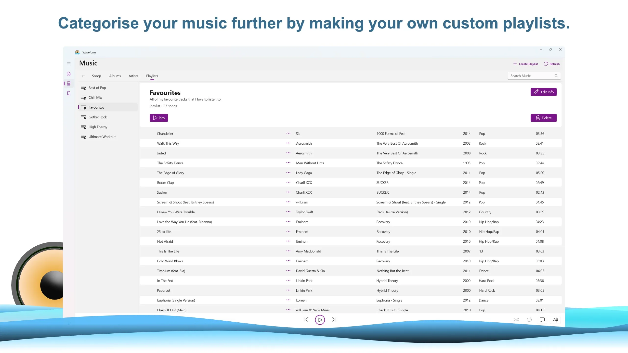 Waveform Music Player screenshot 3