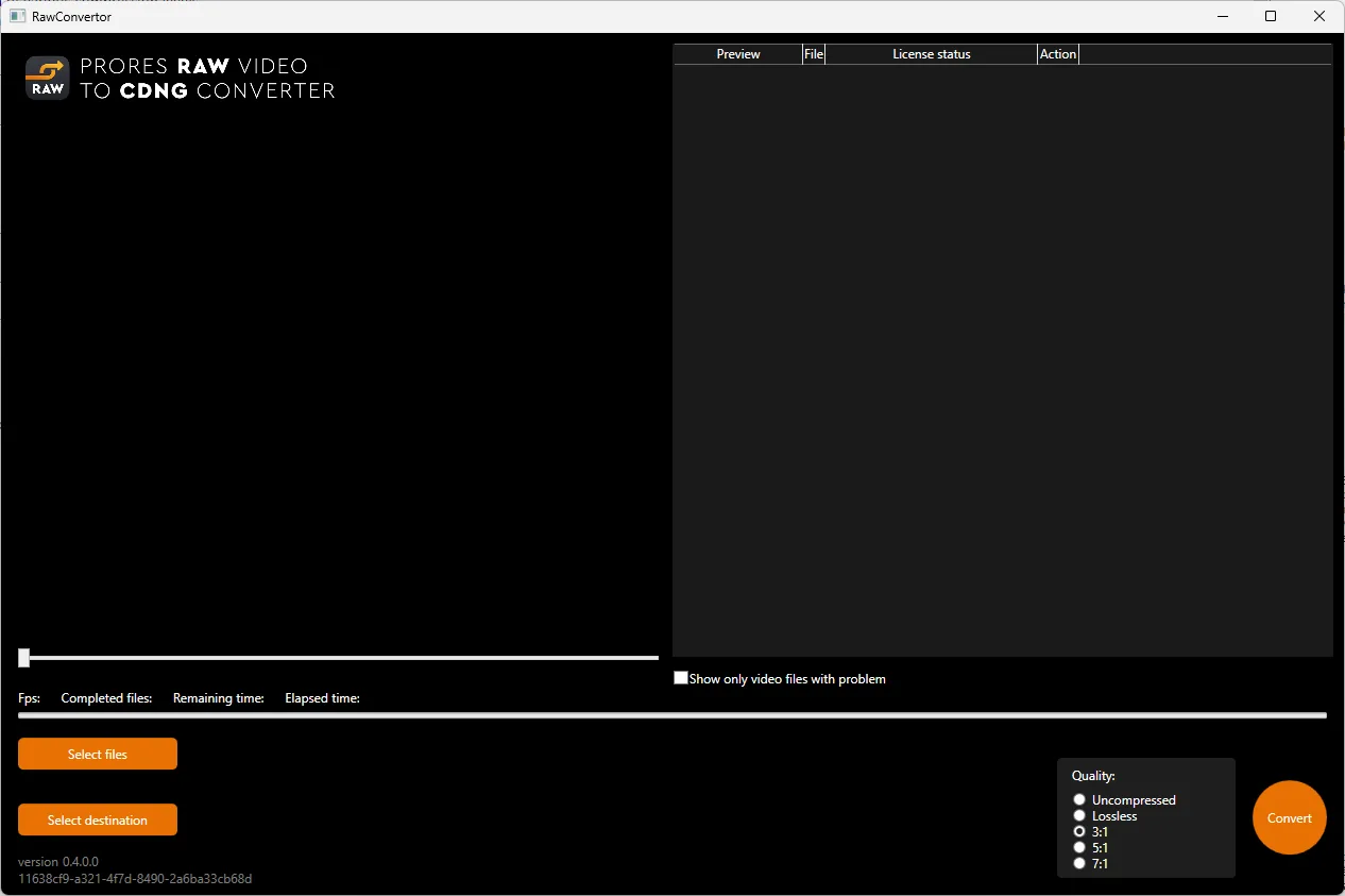 Raw Convertor screenshot 1