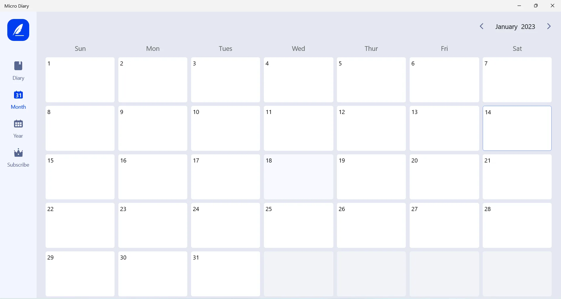 Micro Diary - Simple Writer screenshot 2