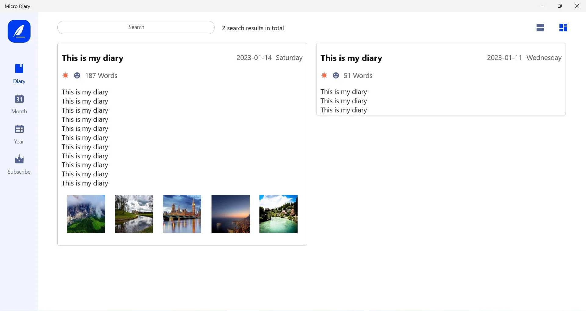 Micro Diary - Simple Writer screenshot 5