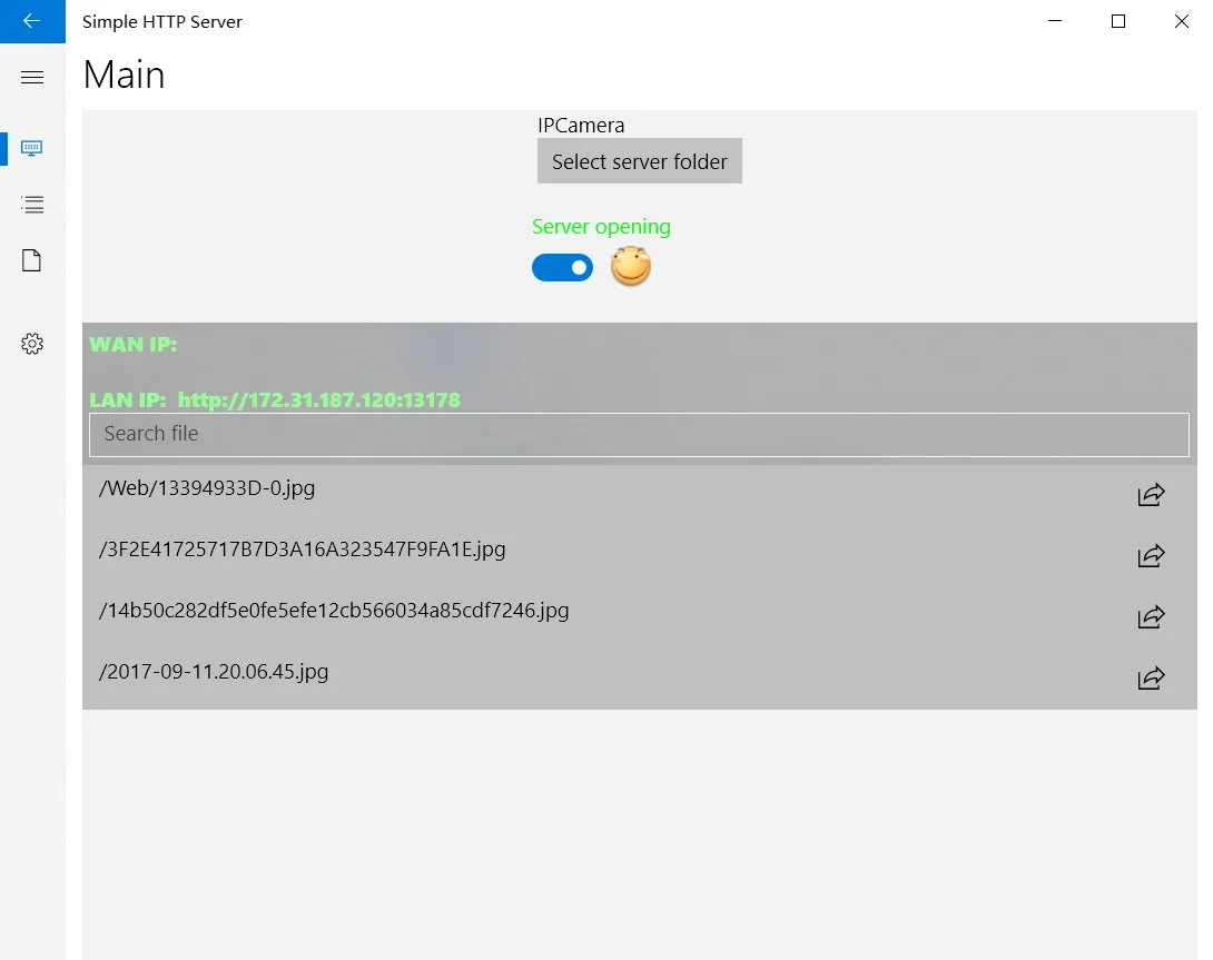 Simple HTTP Server screenshot 1