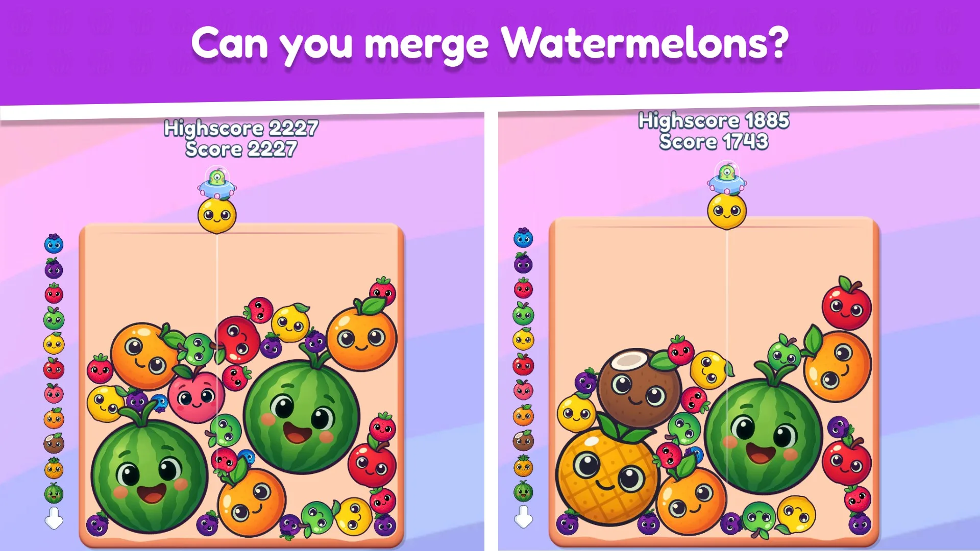 Watermelon Fruit Merge Saga screenshot 2