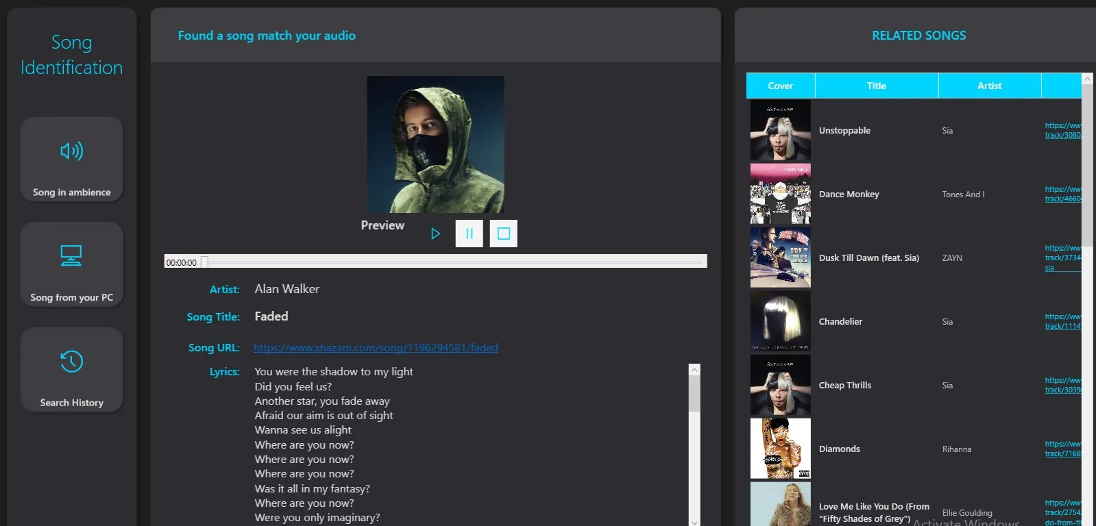 Shara Music Discovery - Song finder screenshot 1