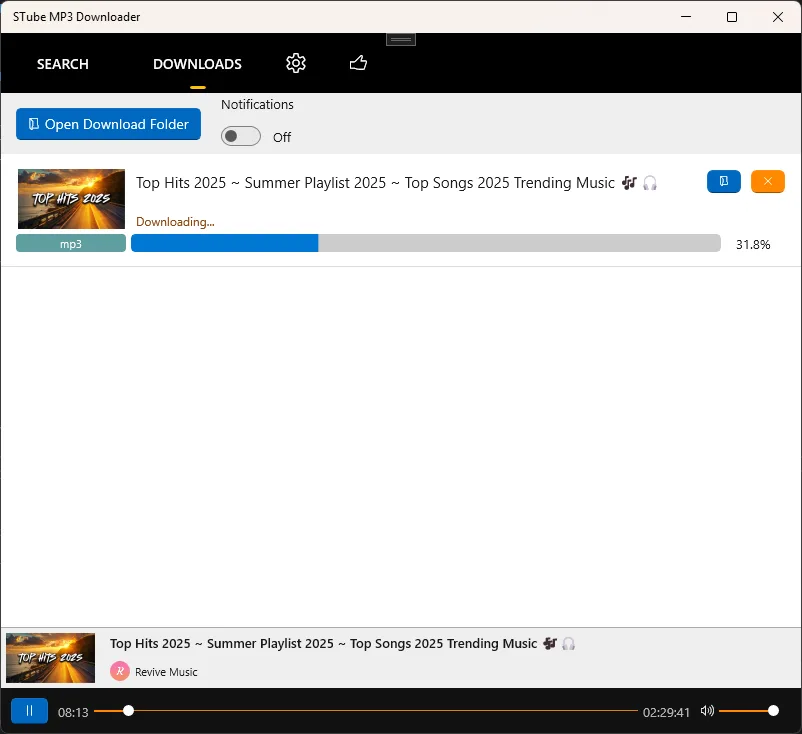 STube MP3 Downloader screenshot 2