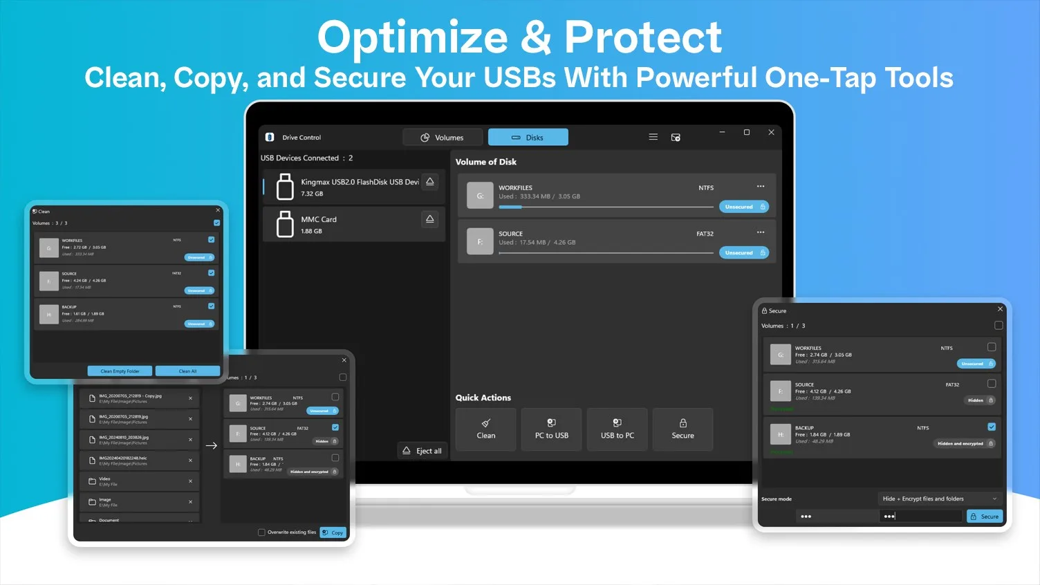USB Flash Utility – Smart USB Manager screenshot 1