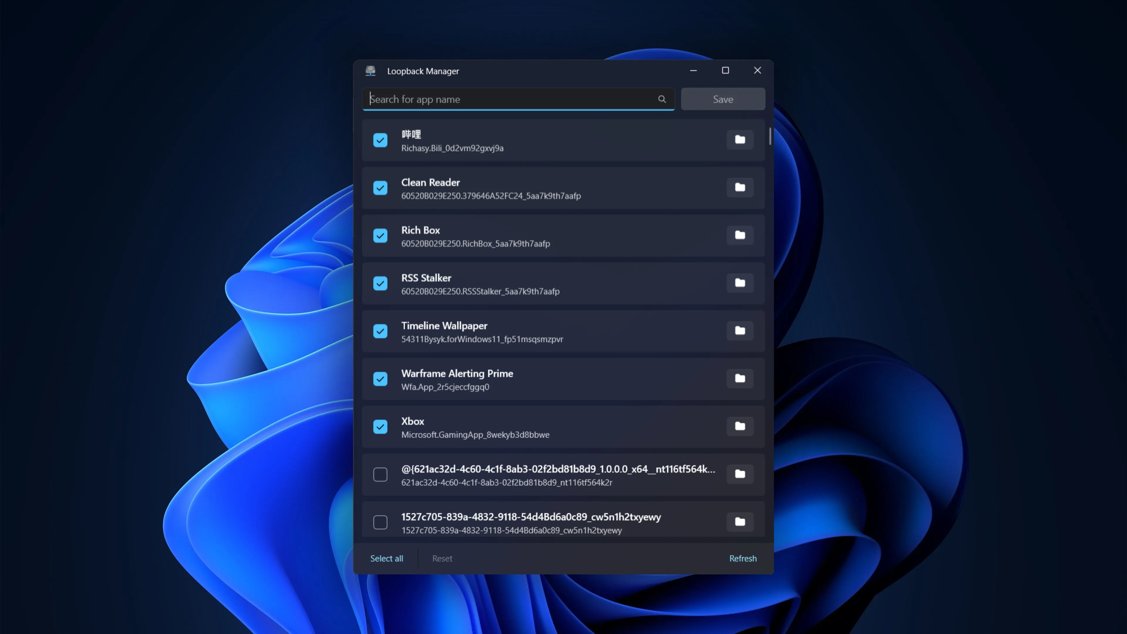 Loopback Manager screenshot 1