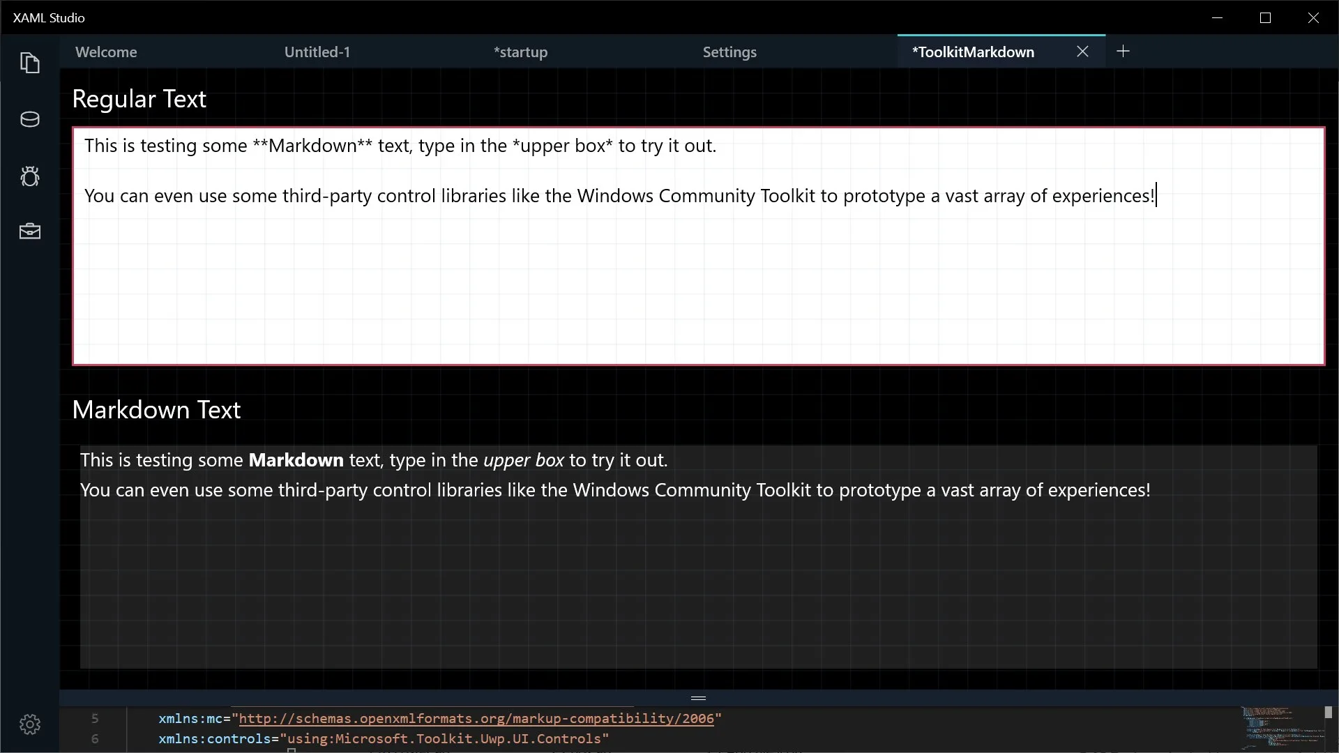 XAML Studio screenshot 5