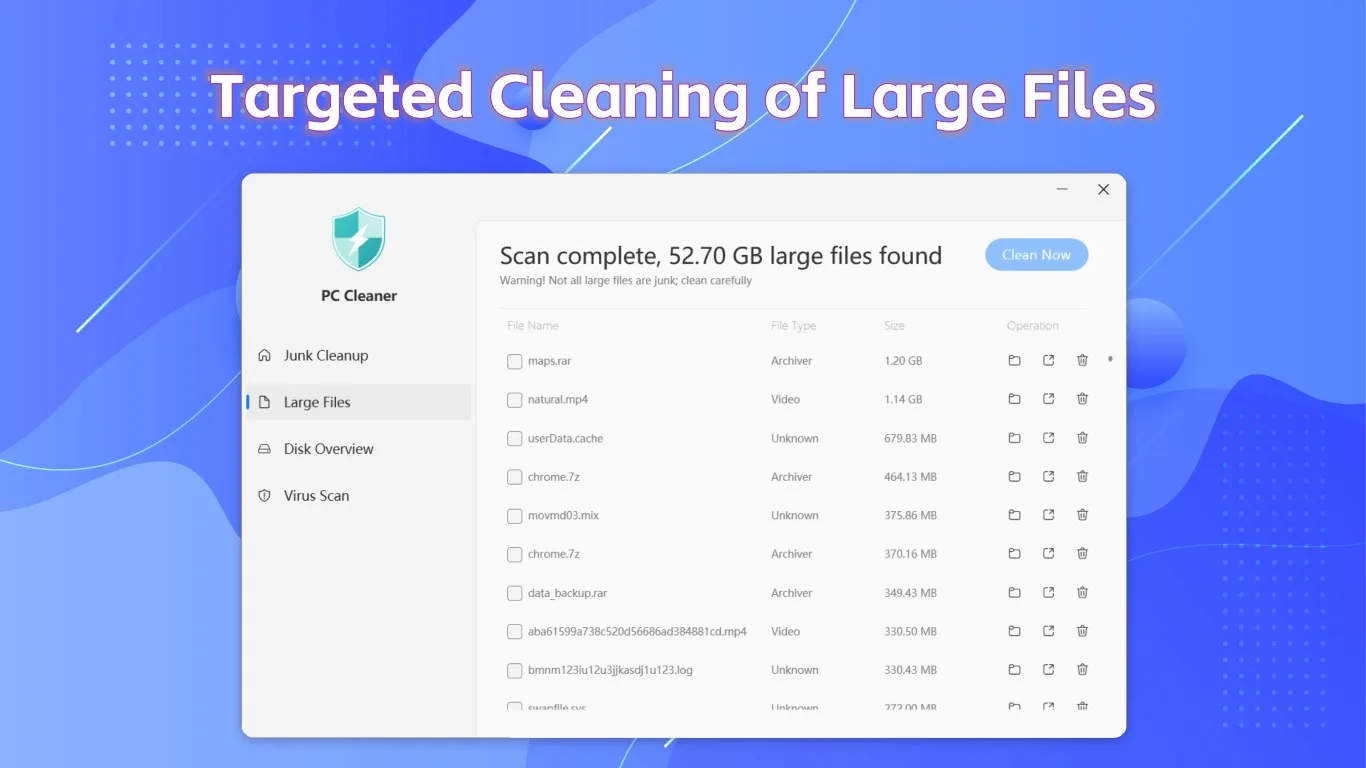 PC Cleaner - Disk Clean & Virus Scan screenshot 3