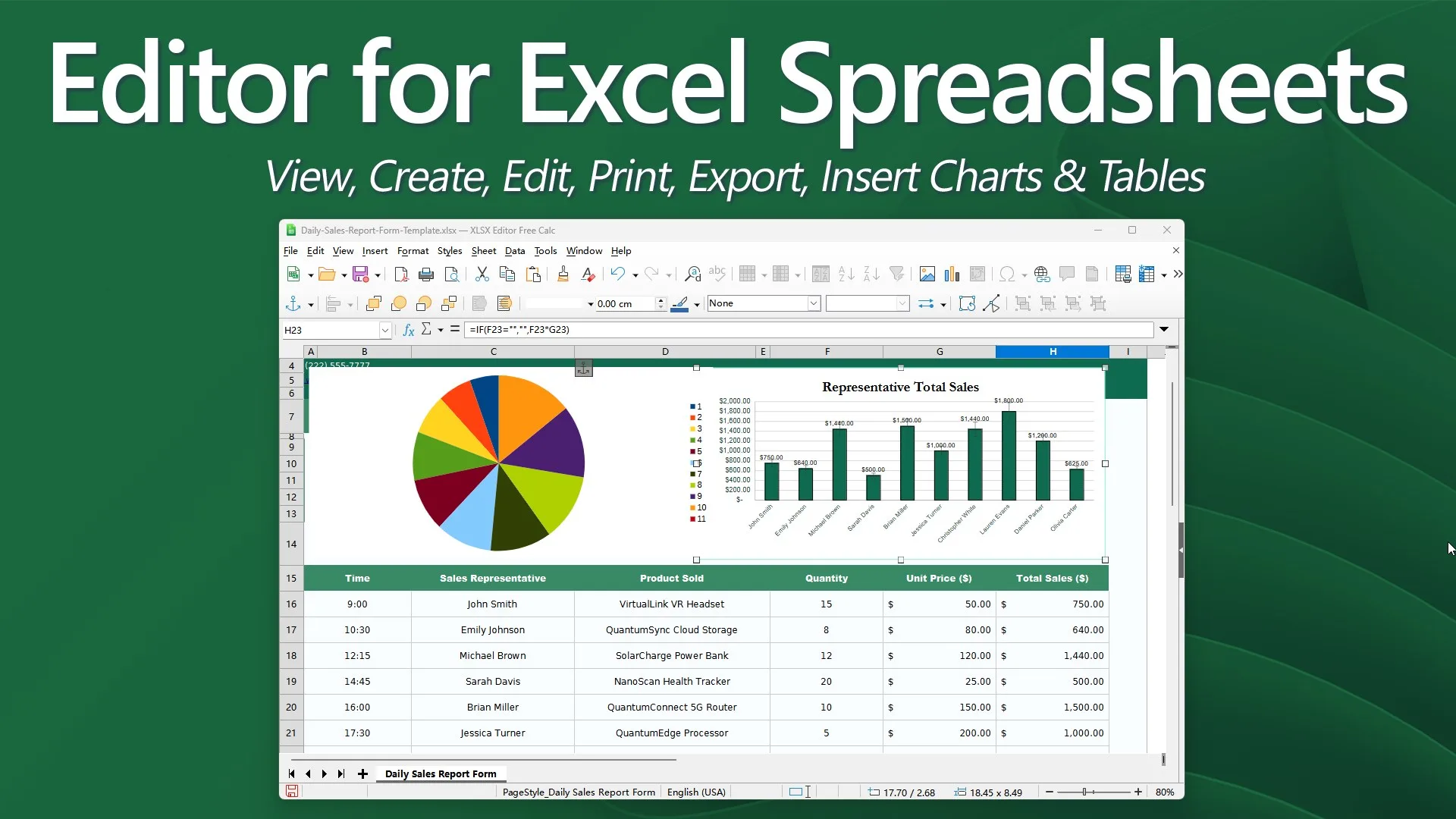 XLSX Editor AIx screenshot 1