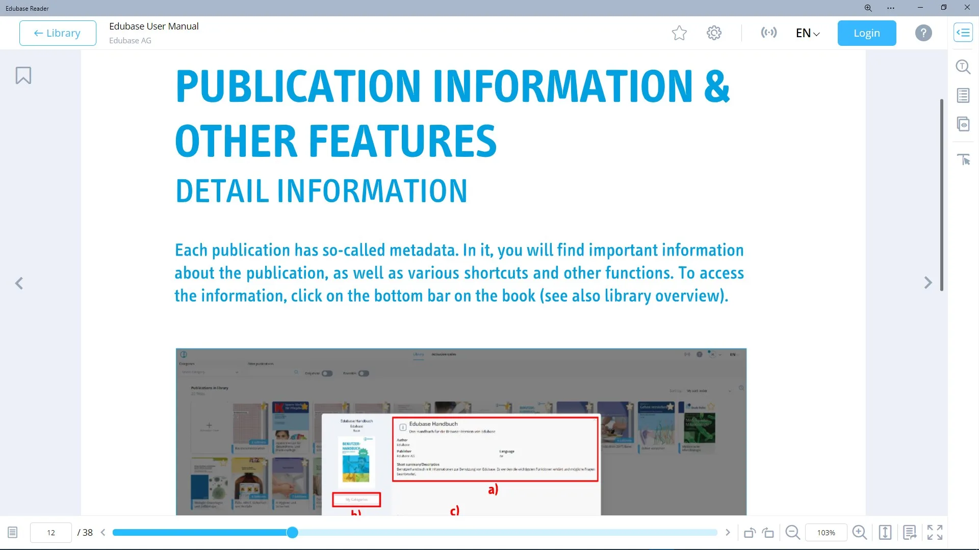 Edubase Reader screenshot 2