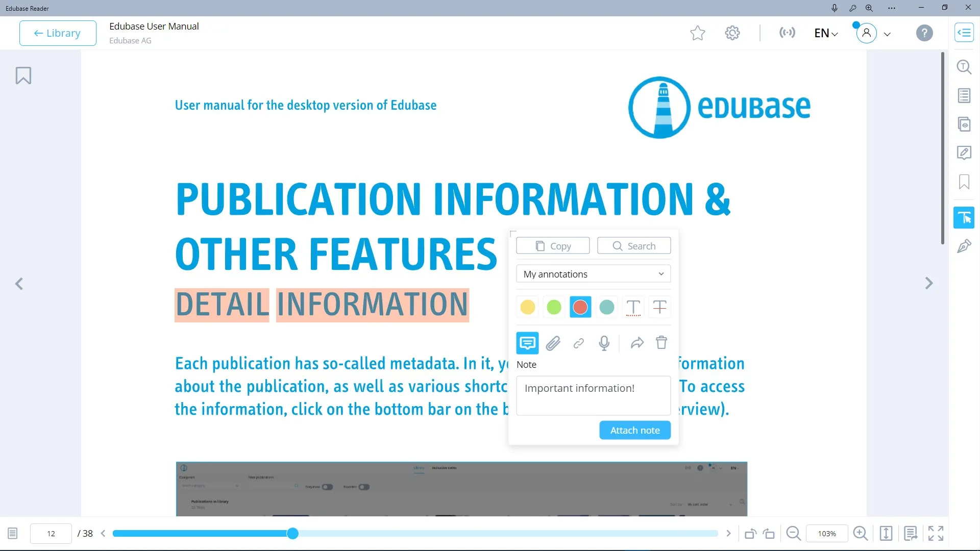 Edubase Reader screenshot 3