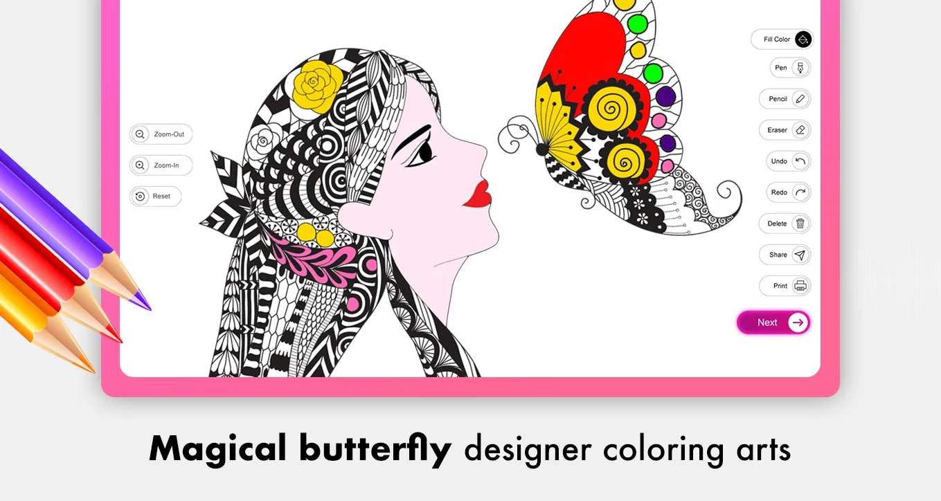 Butterfly Coloring Book Pages screenshot 4