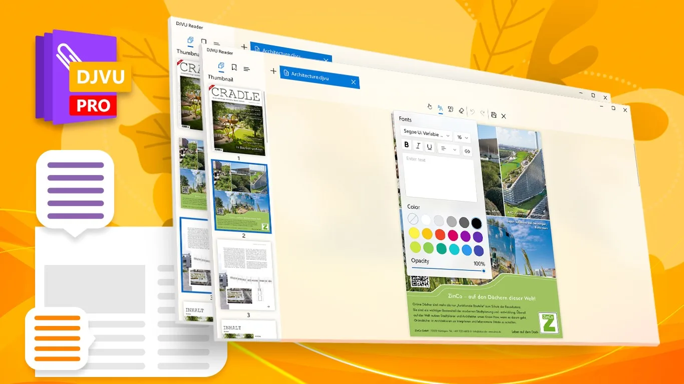 DjVu Book Reader PRO screenshot 1
