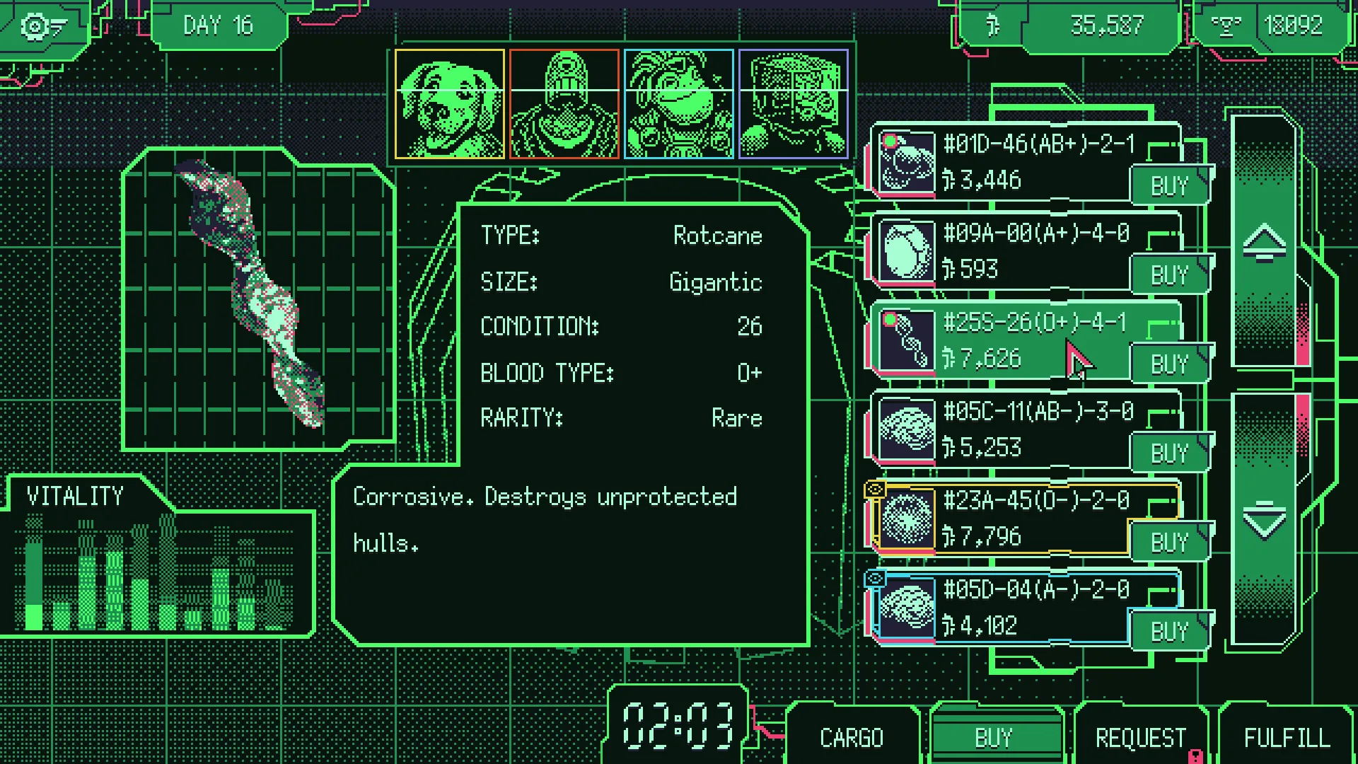 Space Warlord Organ Trading Simulator screenshot 2