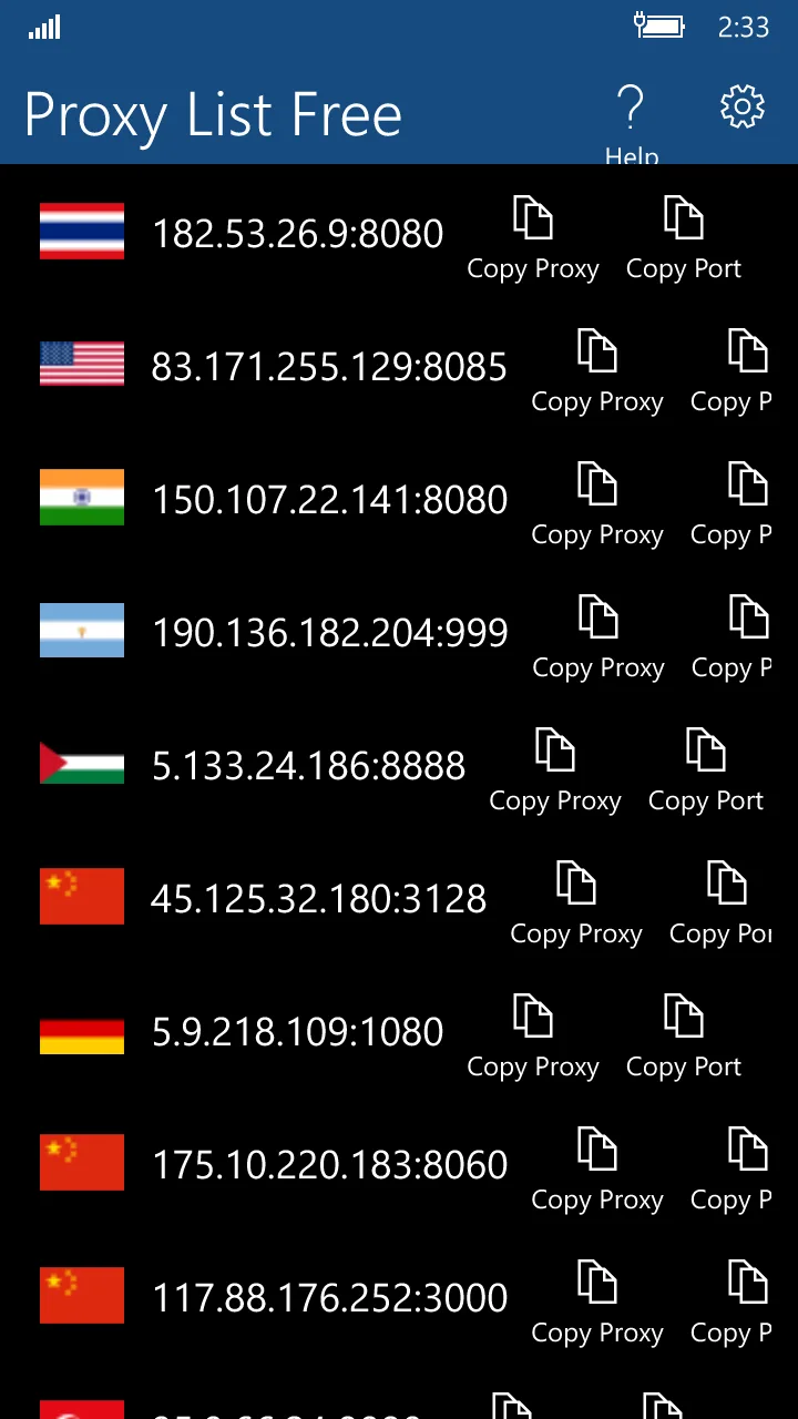 Free Proxy List screenshot 2
