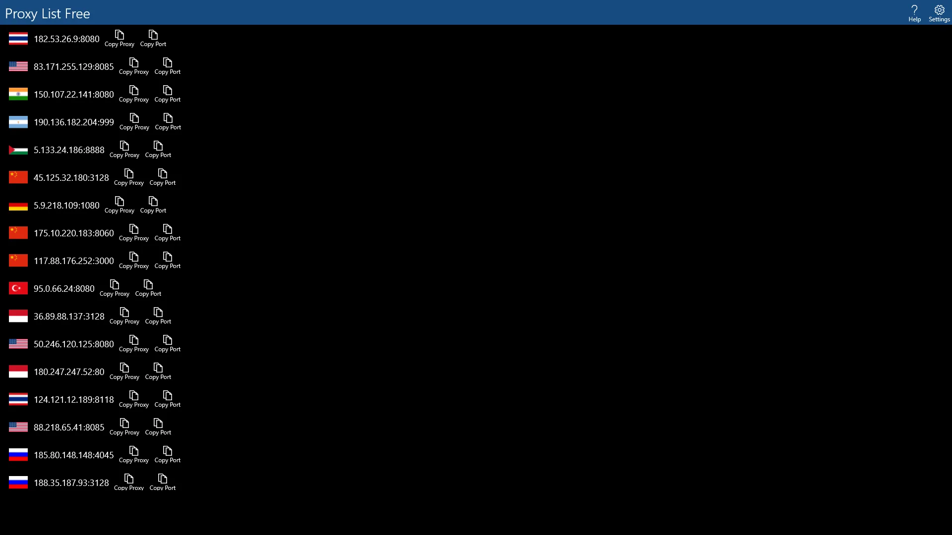 Free Proxy List screenshot 4