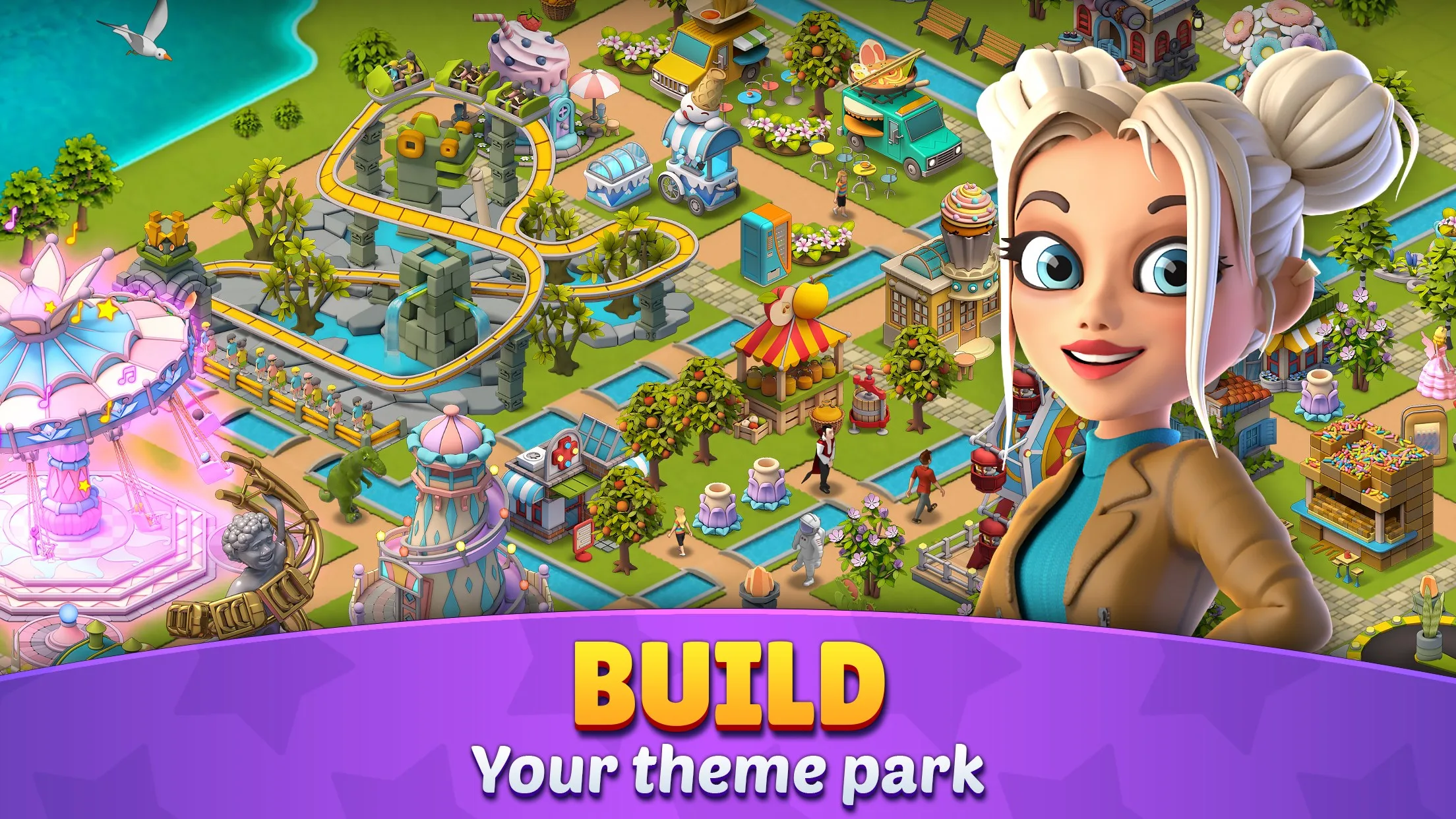Roller Coaster Life: Theme Park screenshot 1