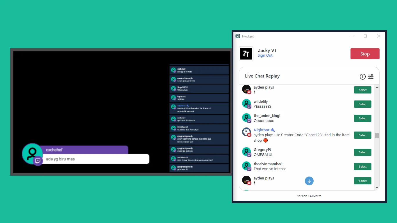 Twidget: Highlight Chat Messages On Stream screenshot 4