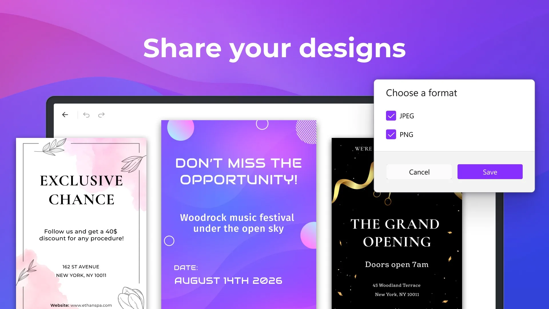 Flyer and Business Card Maker - Brand Identity Creator screenshot 3