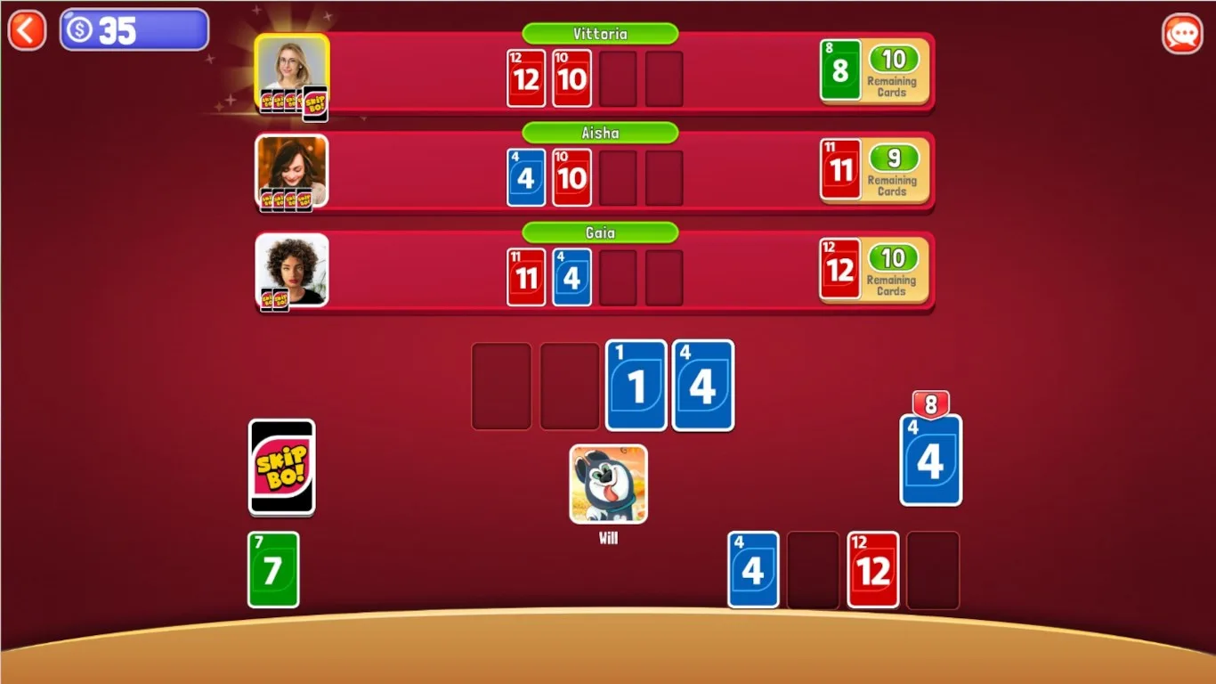 Skip-Bo Free: Sequencing Fun Card game screenshot 3