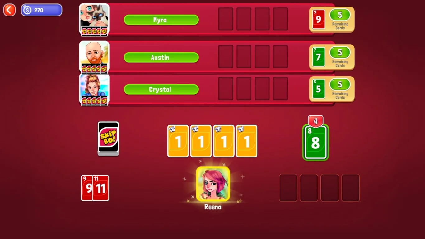 Skip-Bo Free: Sequencing Fun Card game screenshot 5