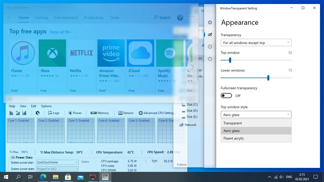 WindowTransparent+ screenshot 3