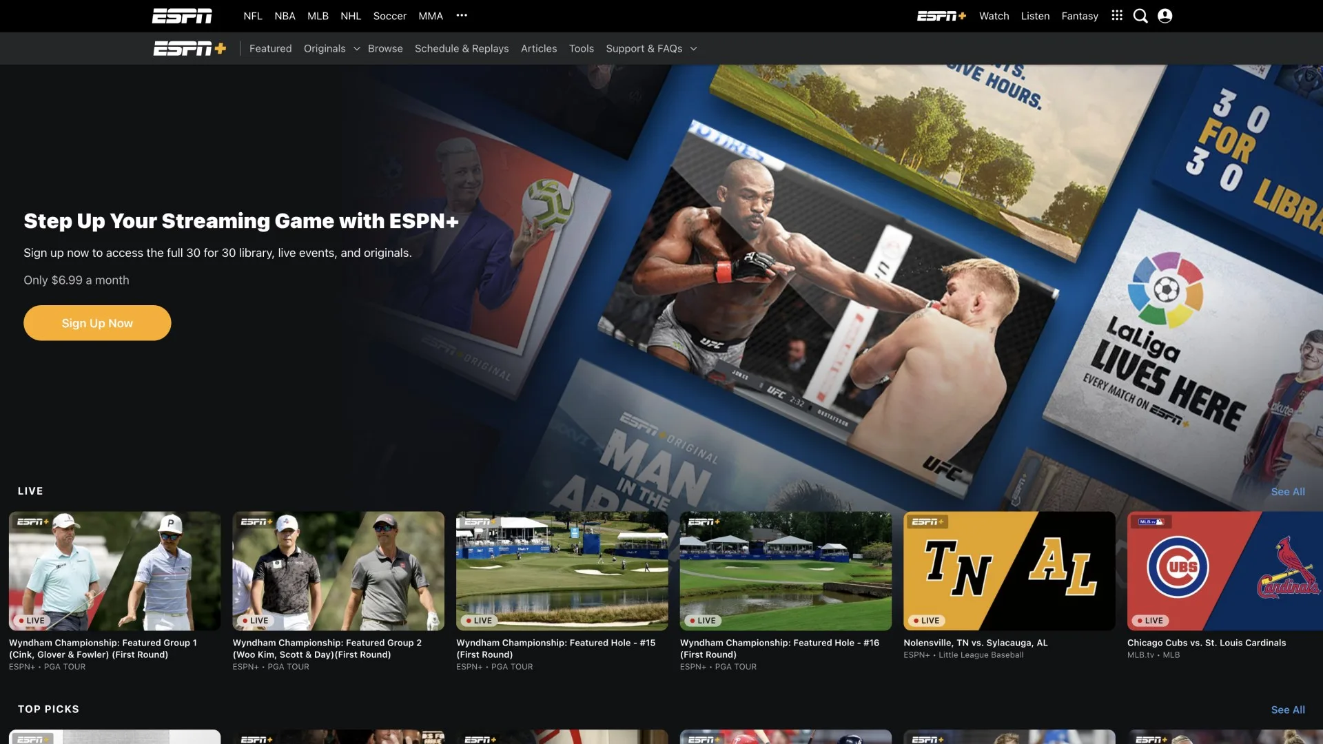 ESPN screenshot 1