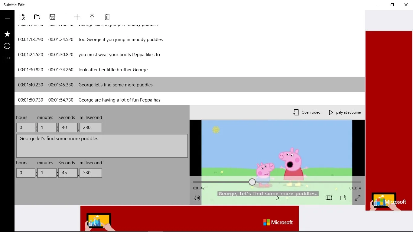 Subtitle Edit screenshot 1